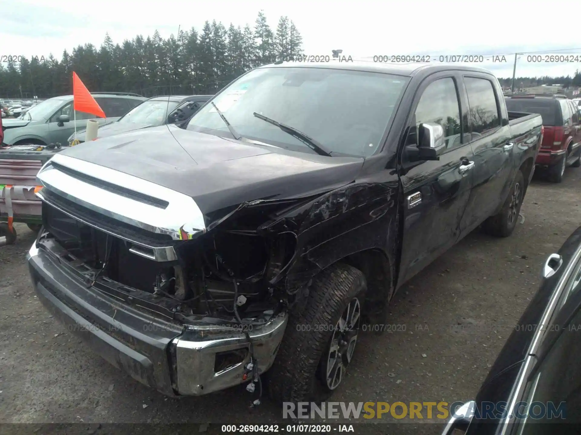 2 Photograph of a damaged car 5TFAY5F17KX858960 TOYOTA TUNDRA 2019