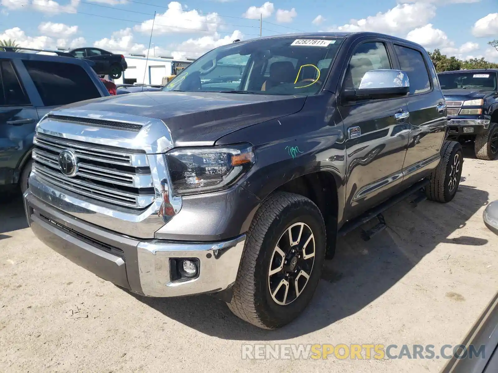 2 Photograph of a damaged car 5TFAY5F17KX867805 TOYOTA TUNDRA 2019