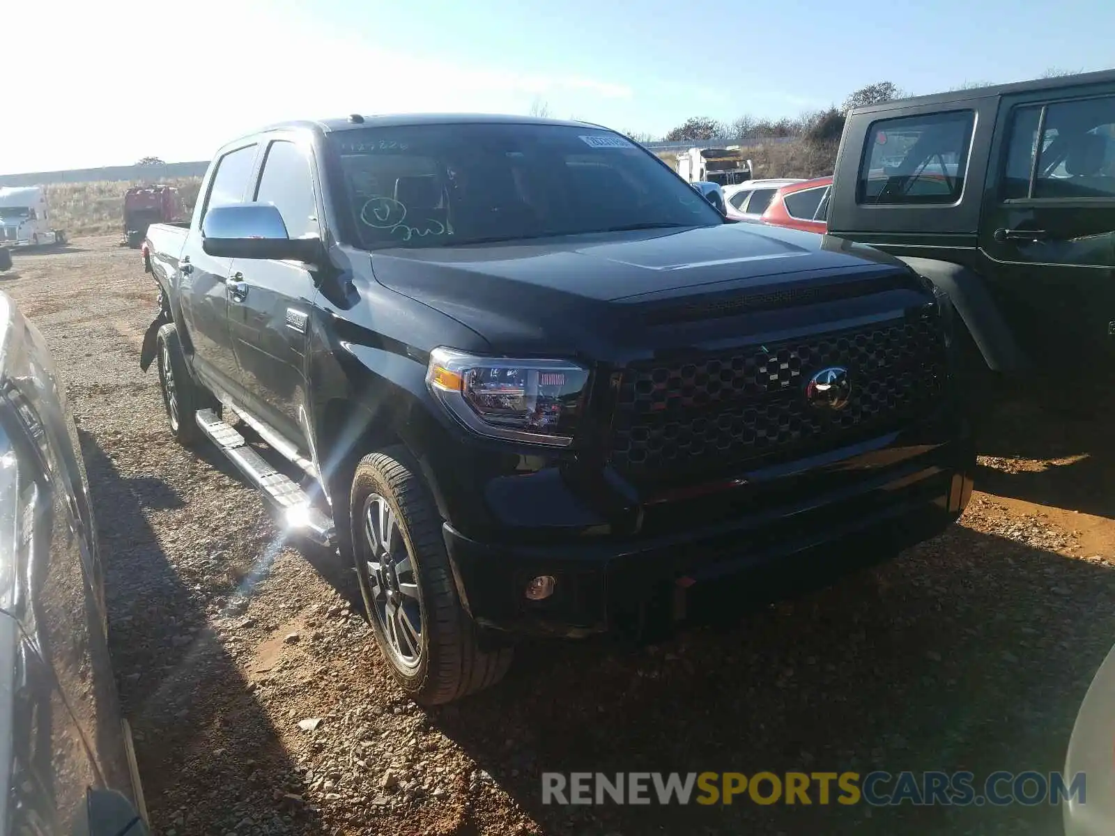 1 Photograph of a damaged car 5TFAY5F18KX789826 TOYOTA TUNDRA 2019