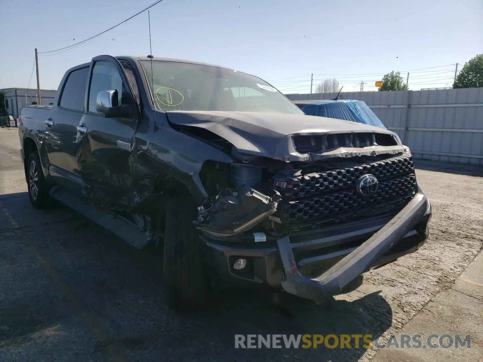 1 Photograph of a damaged car 5TFAY5F18KX804437 TOYOTA TUNDRA 2019