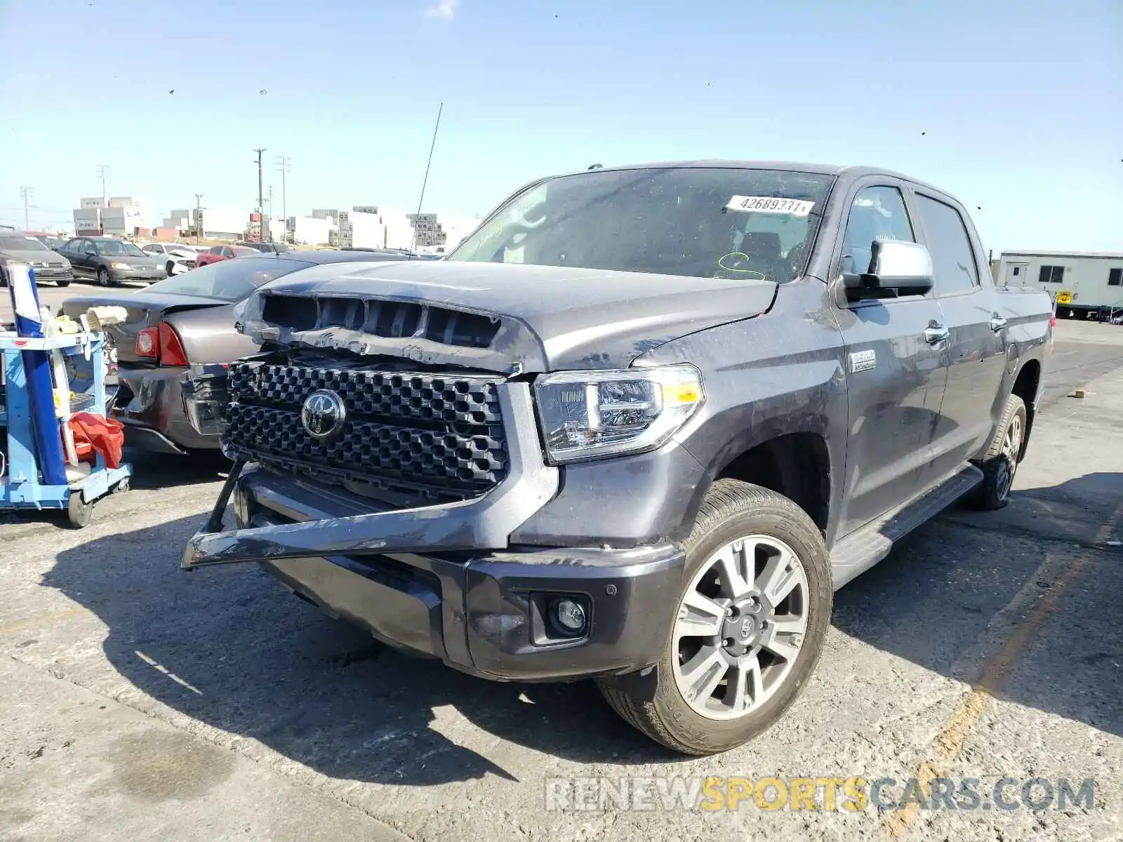 2 Photograph of a damaged car 5TFAY5F18KX804437 TOYOTA TUNDRA 2019