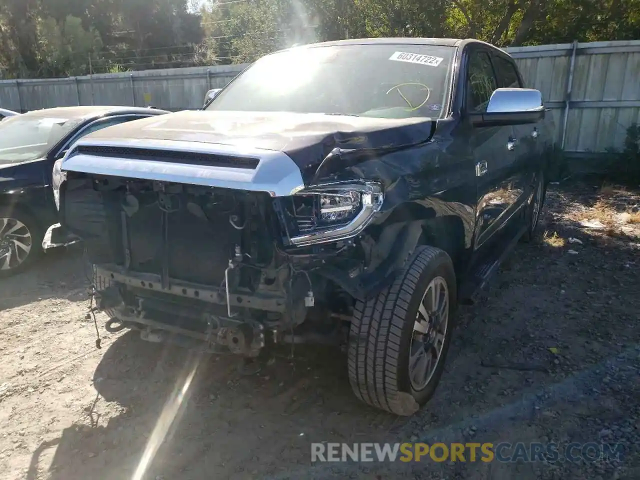 2 Photograph of a damaged car 5TFAY5F18KX812599 TOYOTA TUNDRA 2019