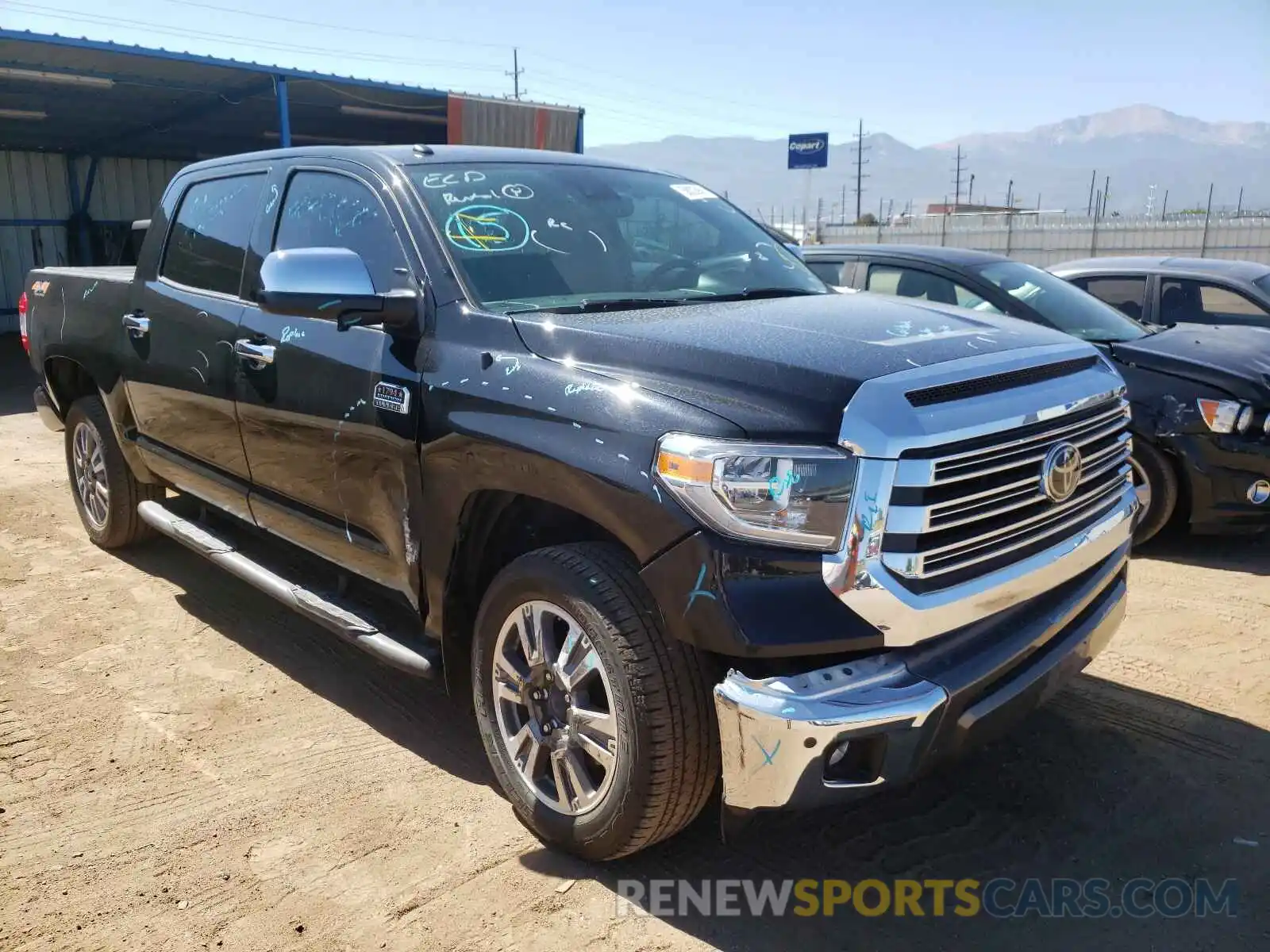 1 Photograph of a damaged car 5TFAY5F18KX855839 TOYOTA TUNDRA 2019