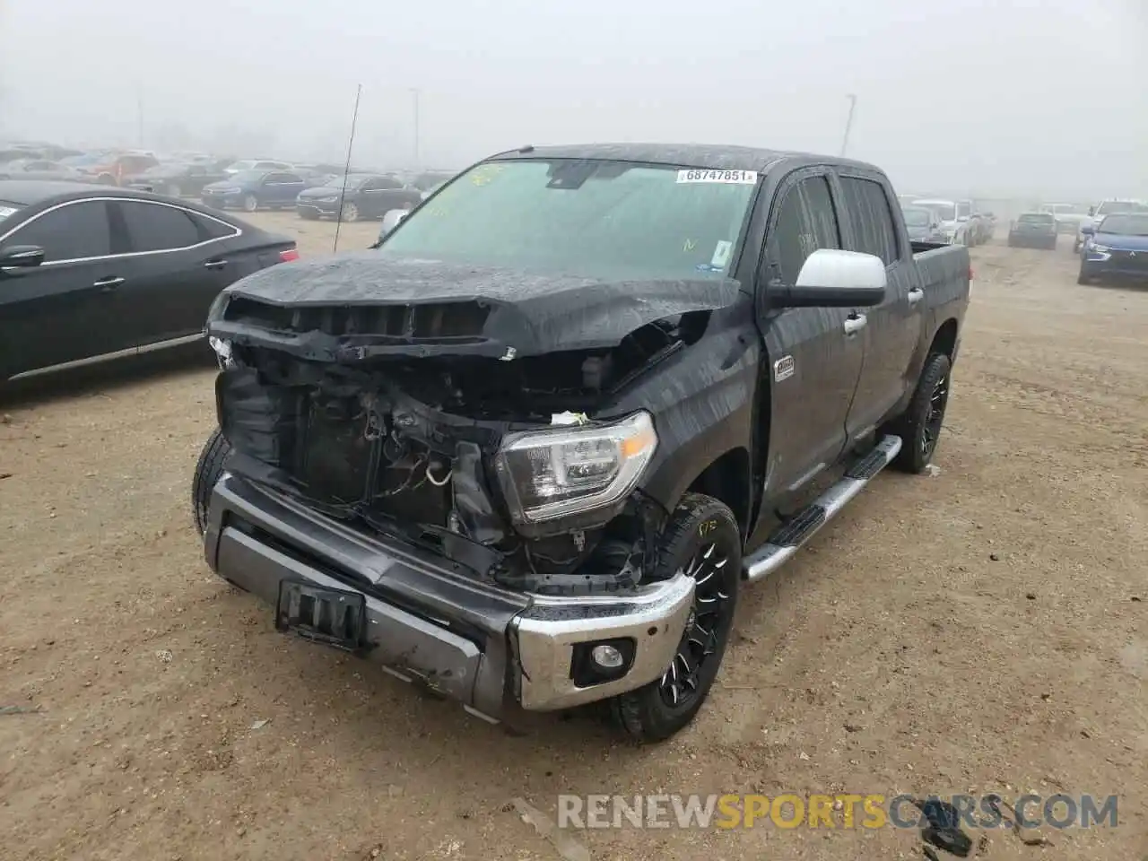 2 Photograph of a damaged car 5TFAY5F19KX799586 TOYOTA TUNDRA 2019