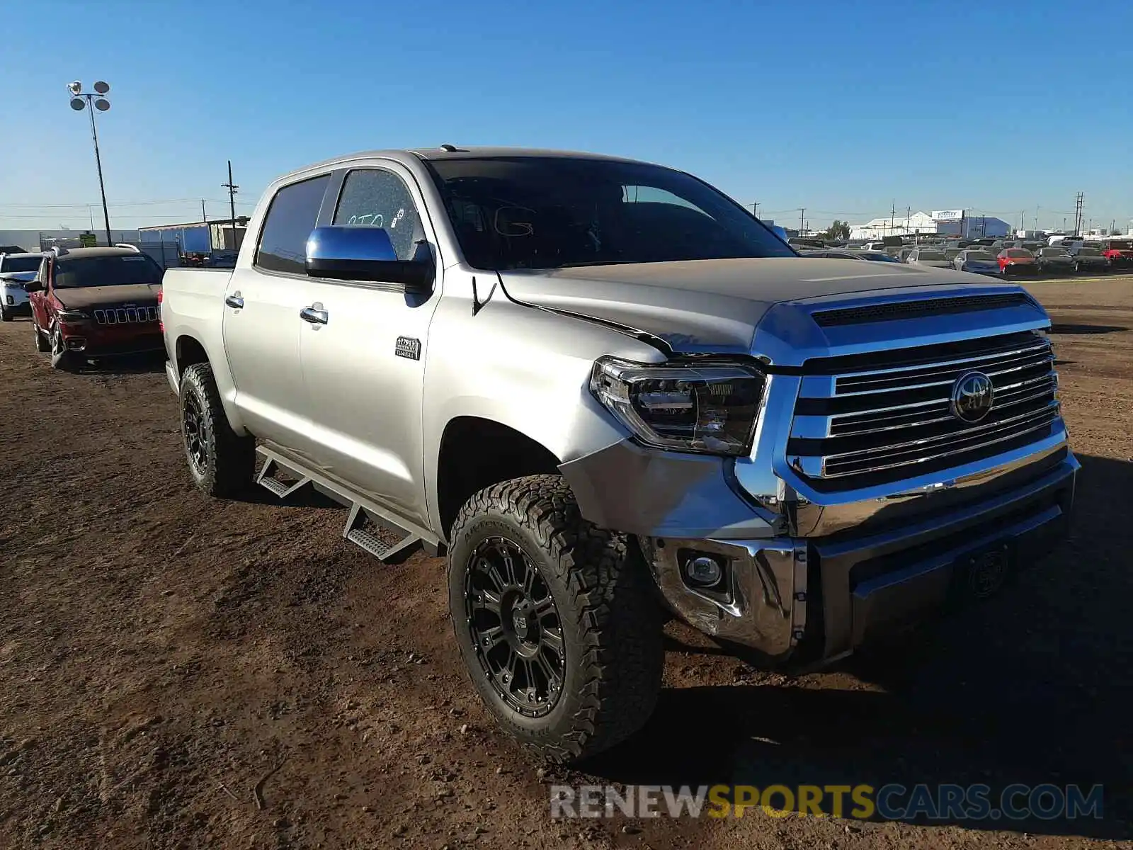 1 Photograph of a damaged car 5TFAY5F19KX813390 TOYOTA TUNDRA 2019