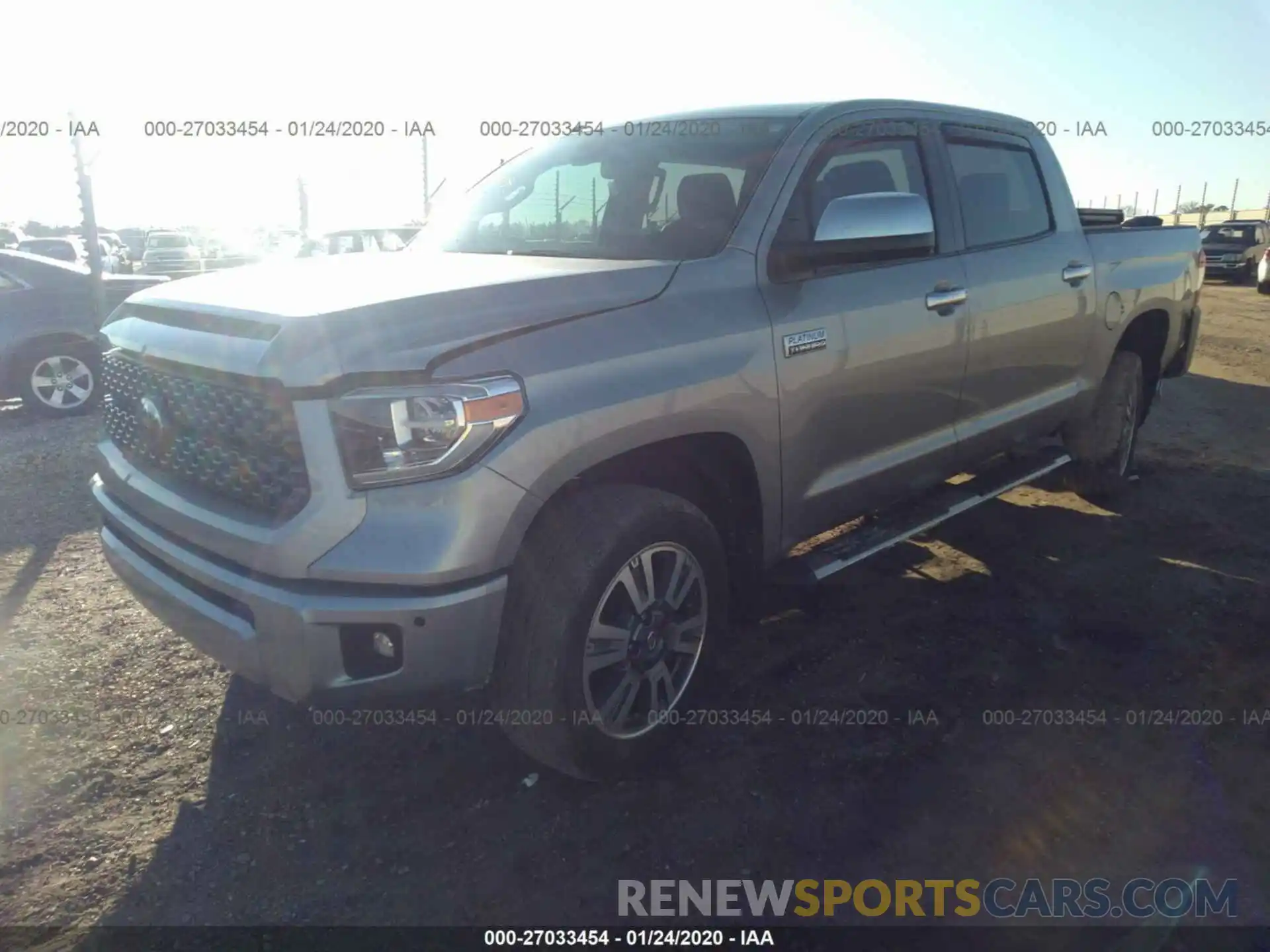 2 Photograph of a damaged car 5TFAY5F19KX823076 TOYOTA TUNDRA 2019