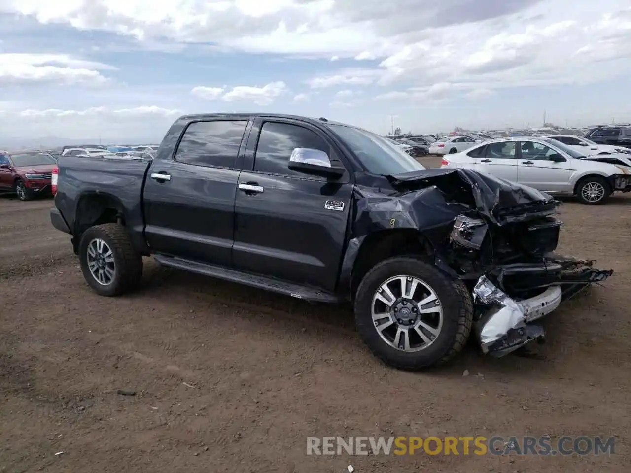 1 Photograph of a damaged car 5TFAY5F19KX827385 TOYOTA TUNDRA 2019