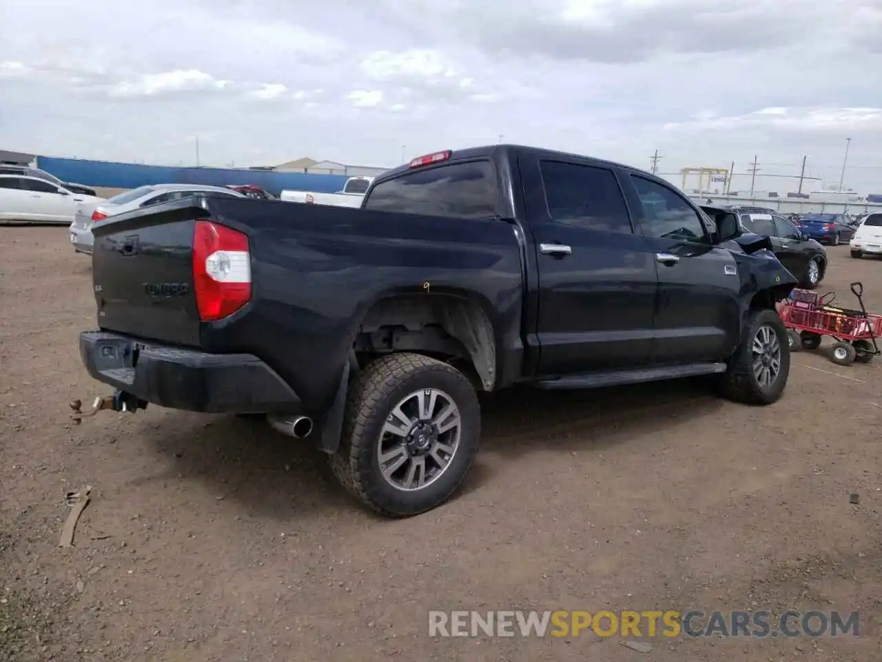 4 Photograph of a damaged car 5TFAY5F19KX827385 TOYOTA TUNDRA 2019