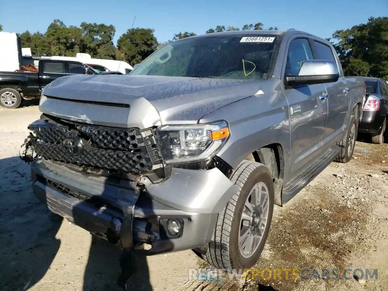 2 Photograph of a damaged car 5TFAY5F19KX829511 TOYOTA TUNDRA 2019