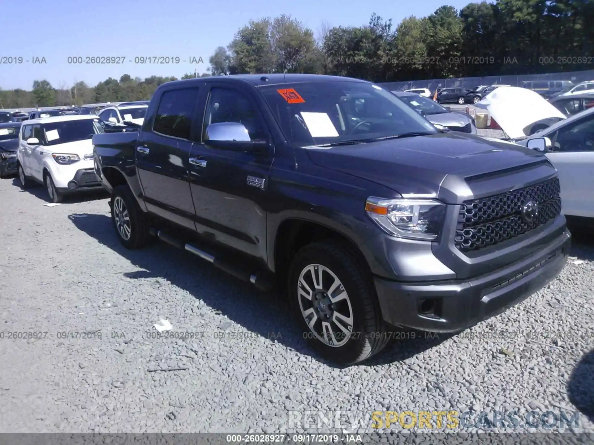 1 Photograph of a damaged car 5TFAY5F19KX842422 TOYOTA TUNDRA 2019