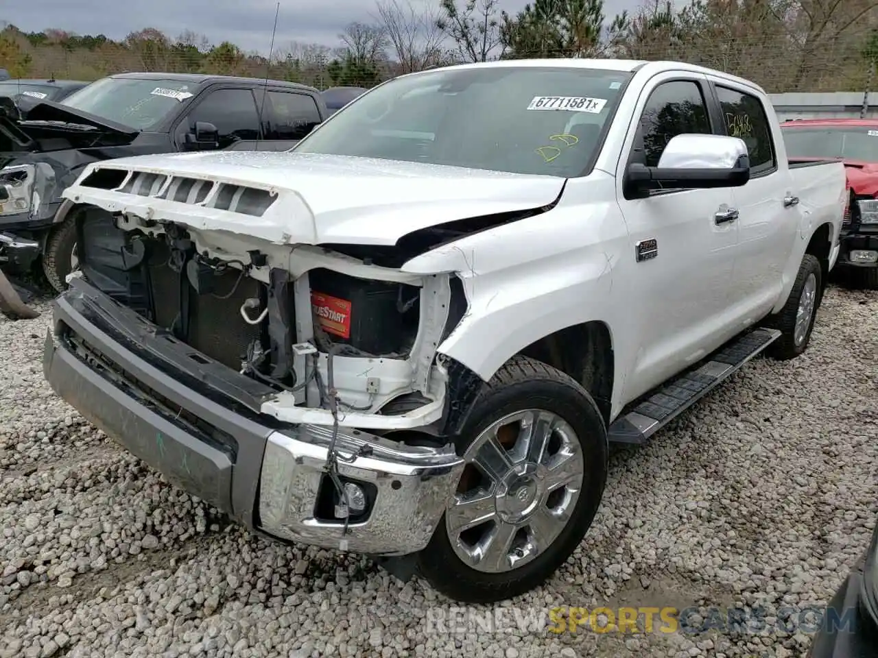 2 Photograph of a damaged car 5TFAY5F19KX860029 TOYOTA TUNDRA 2019