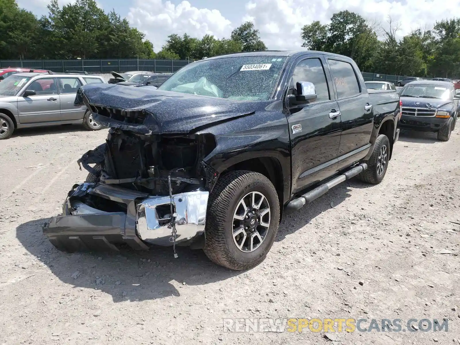 2 Photograph of a damaged car 5TFAY5F19KX862539 TOYOTA TUNDRA 2019