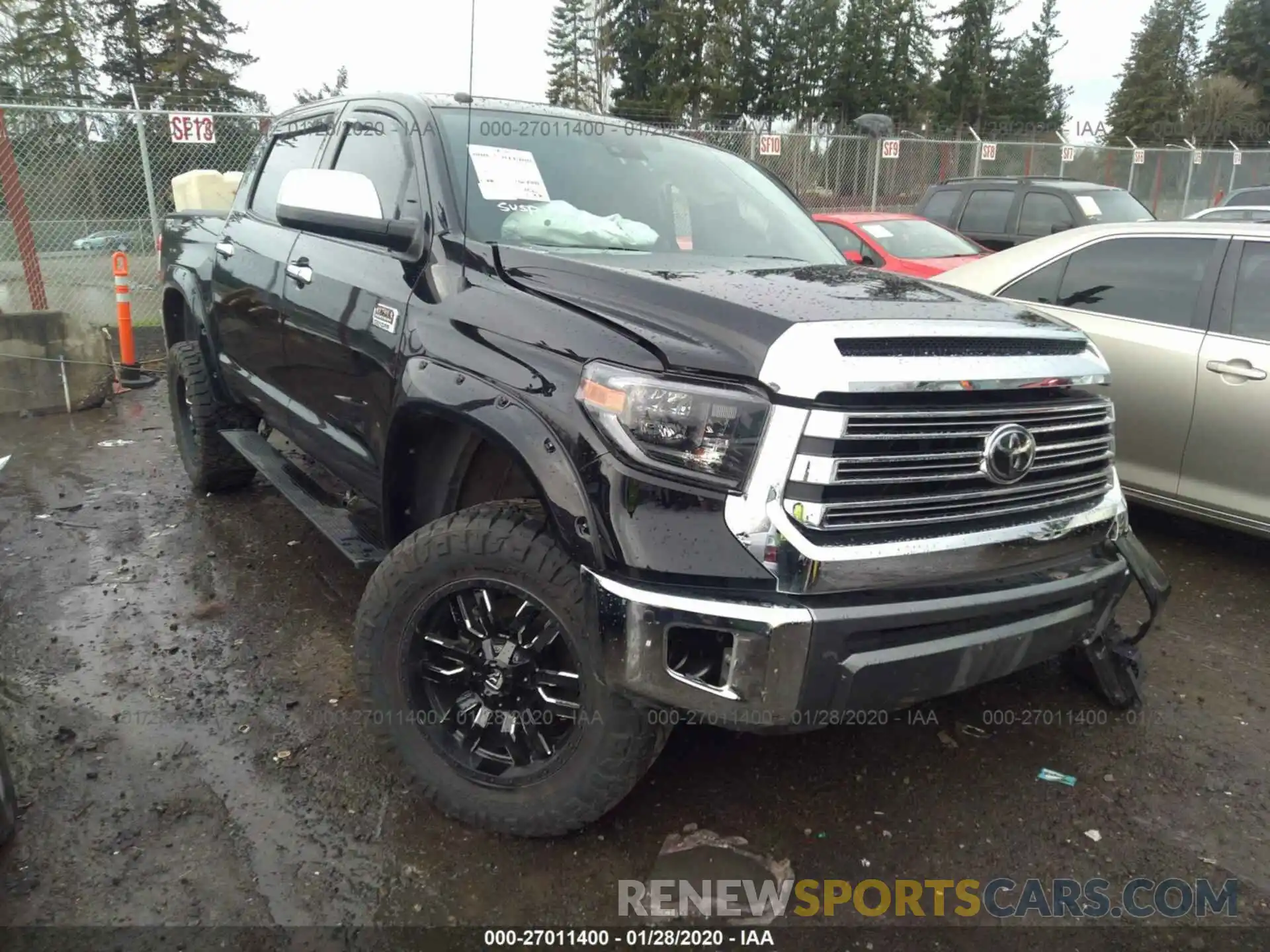 1 Photograph of a damaged car 5TFAY5F1XKX812457 TOYOTA TUNDRA 2019