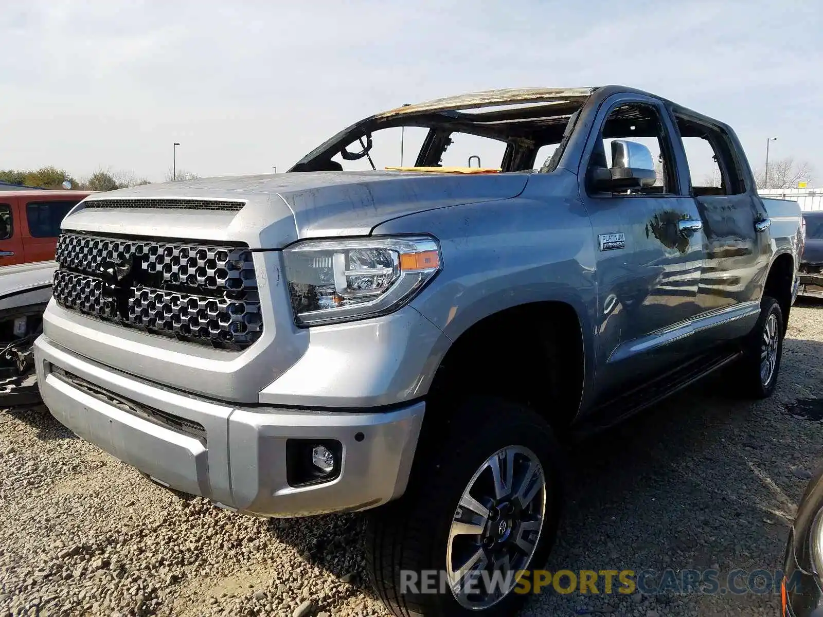 2 Photograph of a damaged car 5TFAY5F1XKX814953 TOYOTA TUNDRA 2019