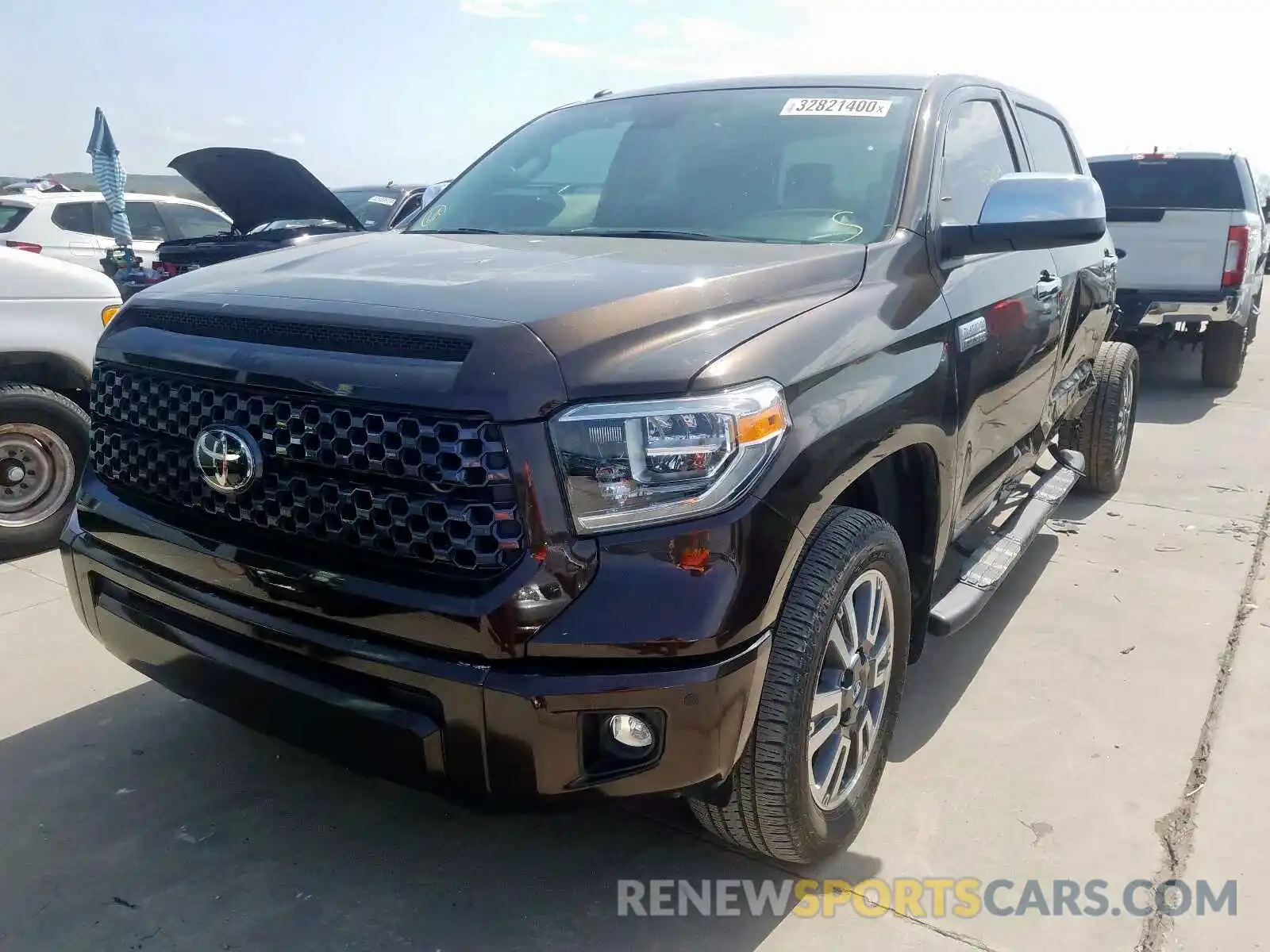 2 Photograph of a damaged car 5TFAY5F1XKX821935 TOYOTA TUNDRA 2019