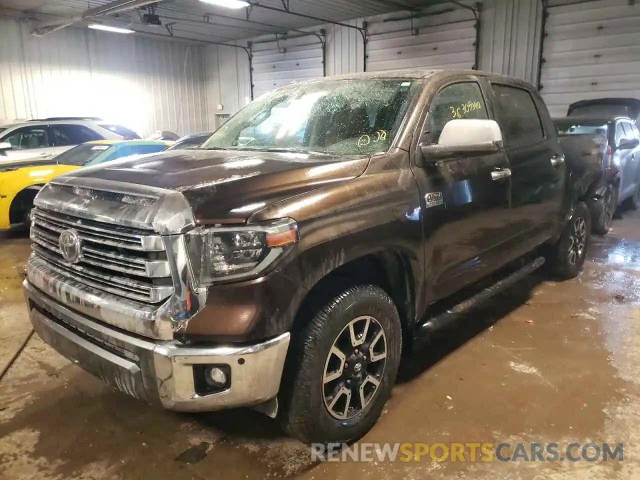 2 Photograph of a damaged car 5TFAY5F1XKX846821 TOYOTA TUNDRA 2019