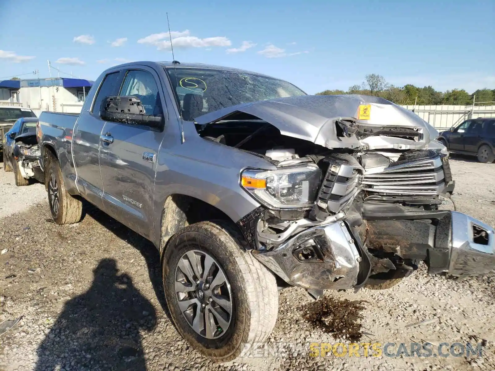 1 Photograph of a damaged car 5TFBY5F11KX818779 TOYOTA TUNDRA 2019