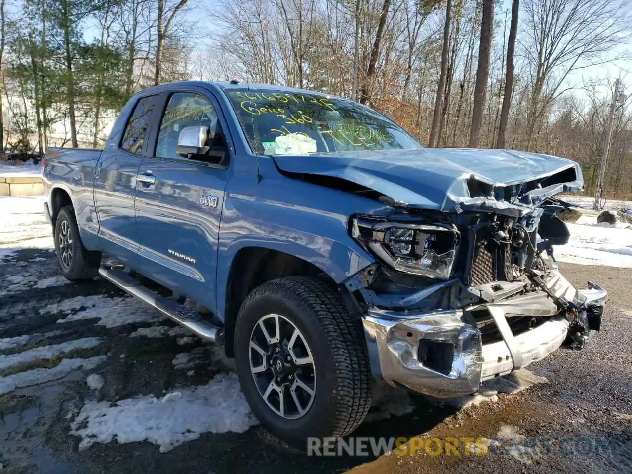 1 Photograph of a damaged car 5TFBY5F14KX847712 TOYOTA TUNDRA 2019