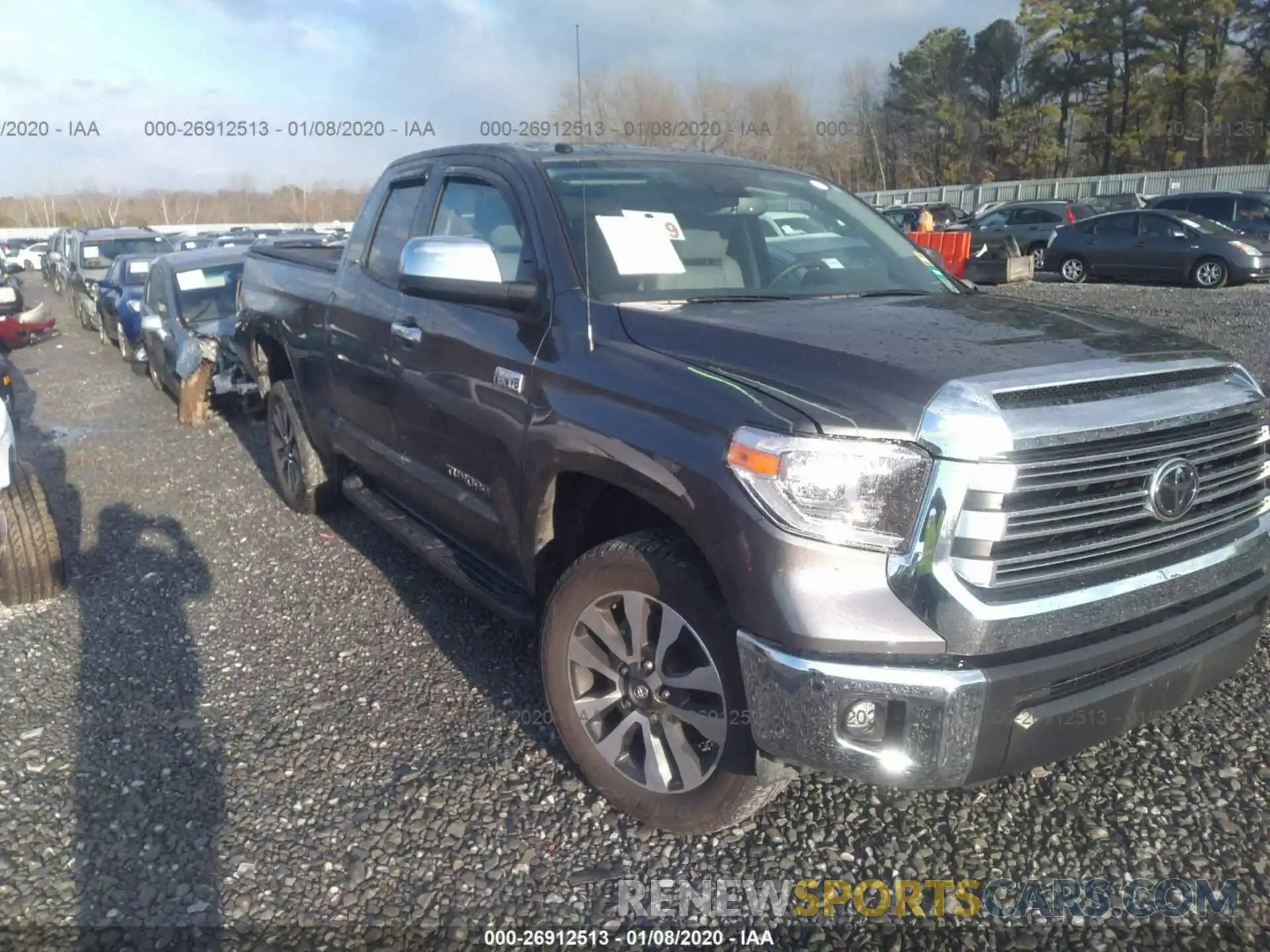 1 Photograph of a damaged car 5TFBY5F15KX808224 TOYOTA TUNDRA 2019