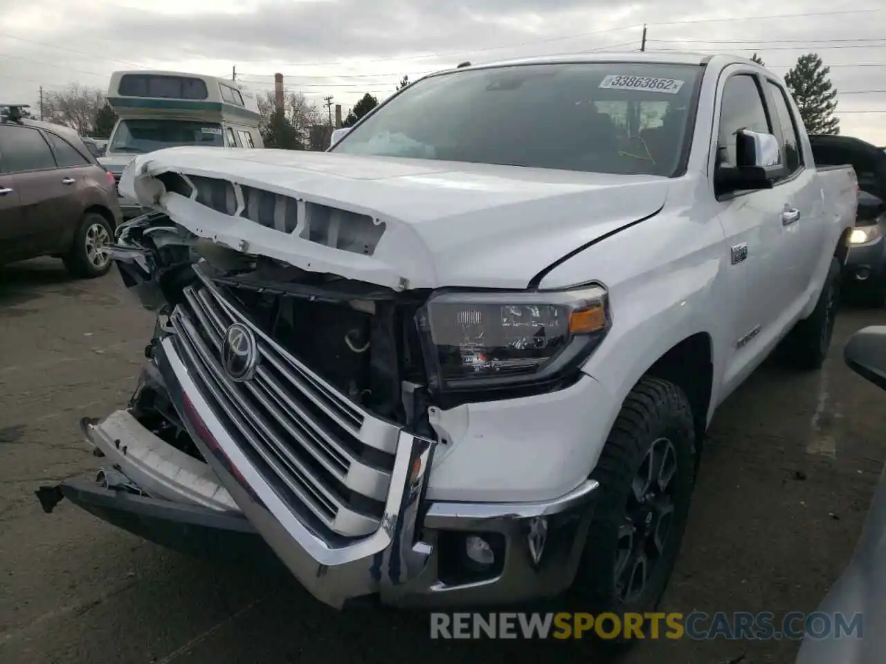 2 Photograph of a damaged car 5TFBY5F18KX850600 TOYOTA TUNDRA 2019