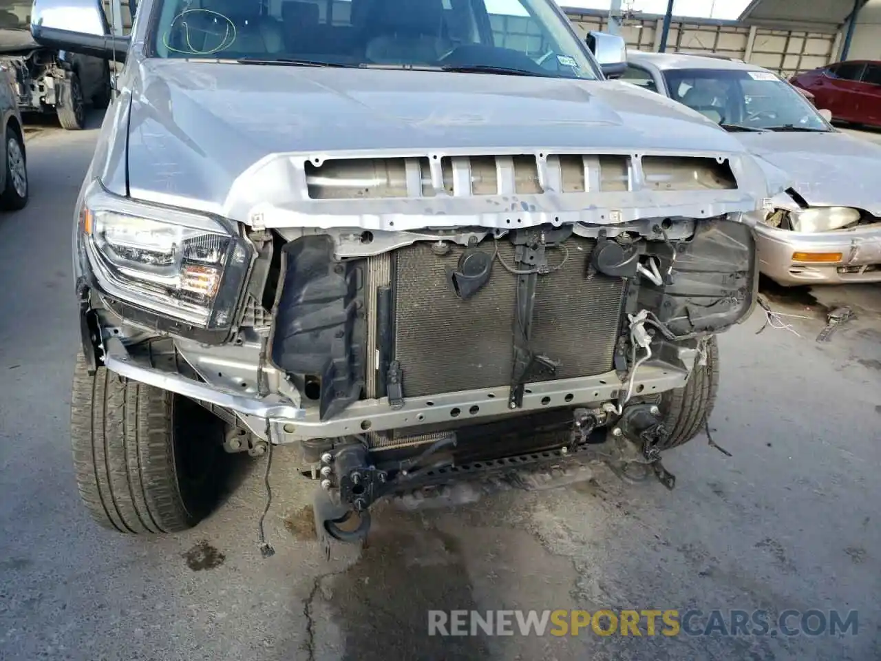 9 Photograph of a damaged car 5TFBY5F19KX853909 TOYOTA TUNDRA 2019