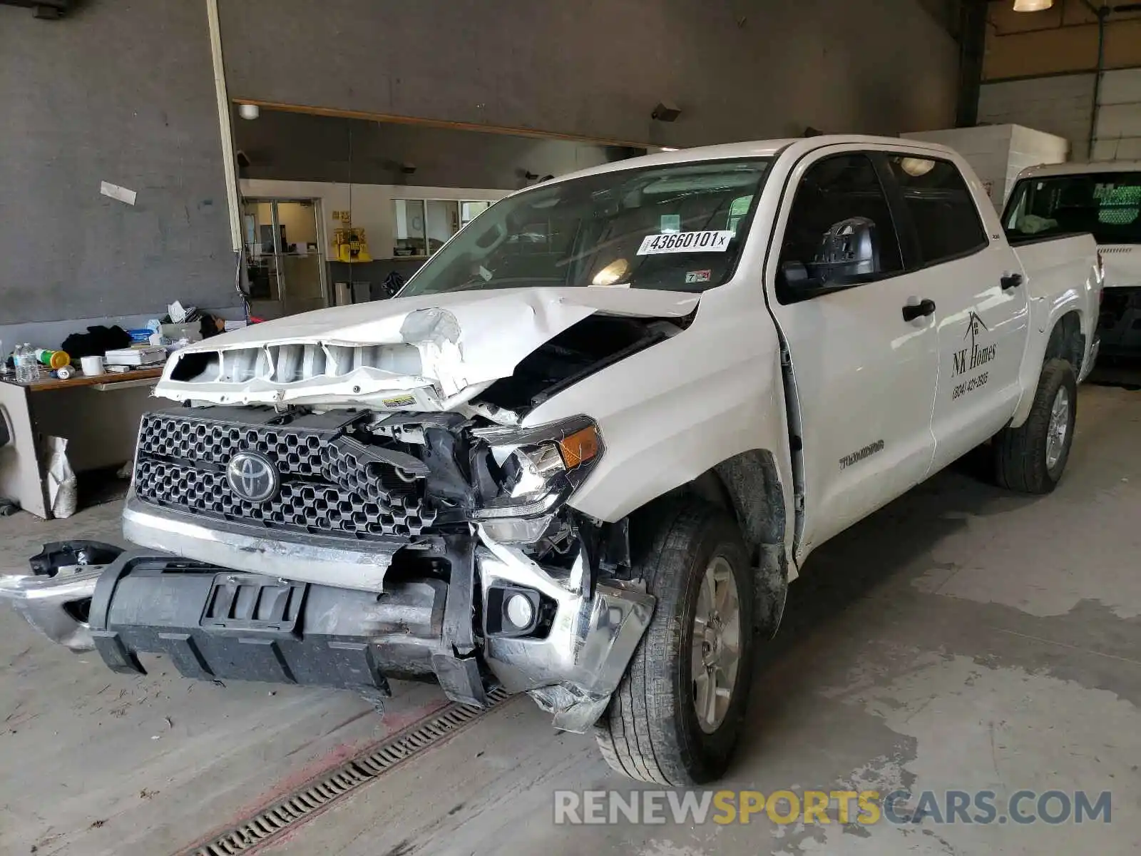 2 Photograph of a damaged car 5TFDM5F10KX082373 TOYOTA TUNDRA 2019