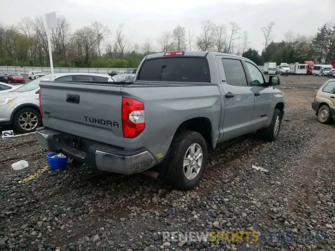 4 Фотография поврежденного автомобиля 5TFDM5F1XKX083997 TOYOTA TUNDRA 2019