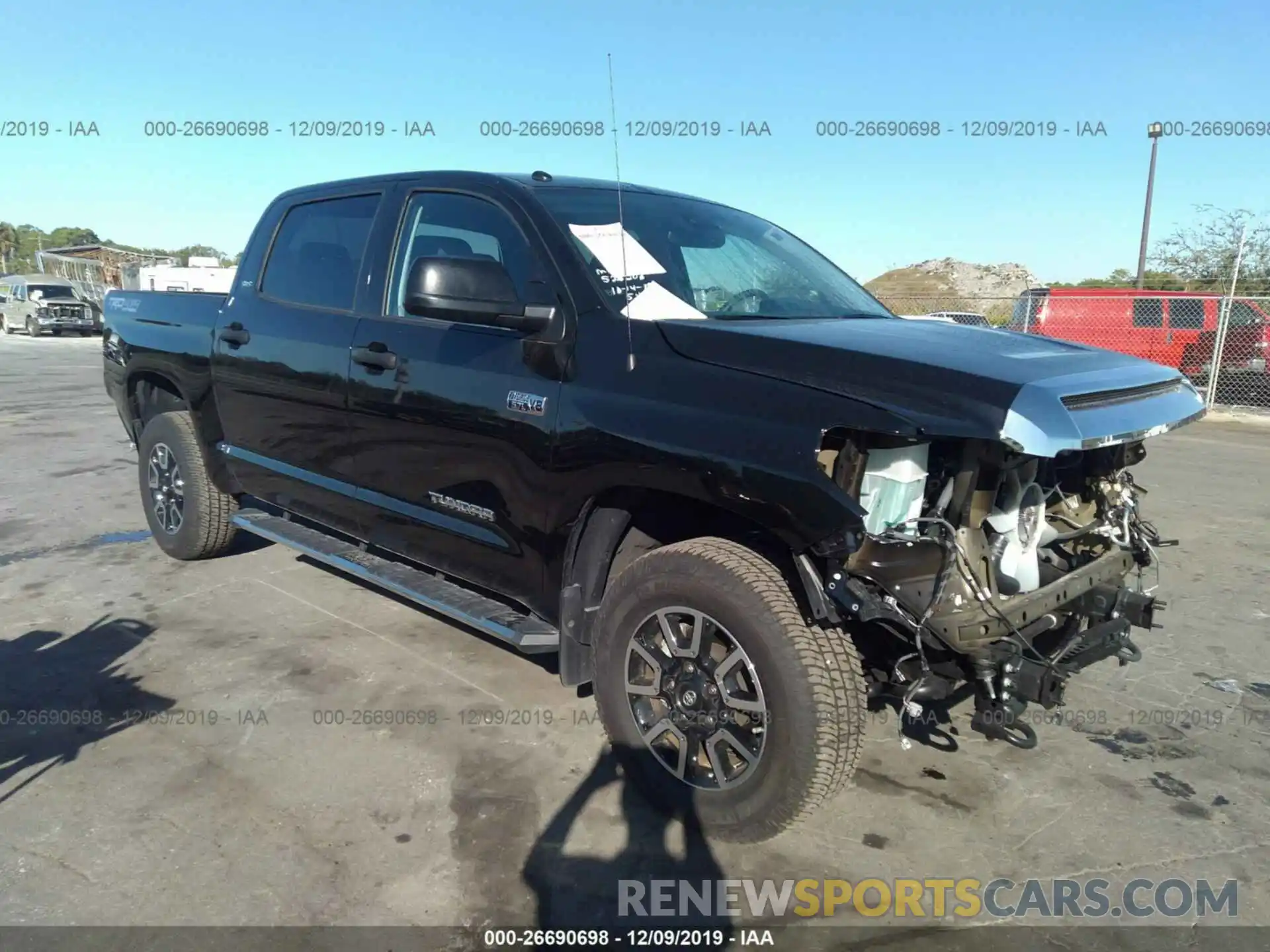 1 Photograph of a damaged car 5TFDW5F10KX778189 TOYOTA TUNDRA 2019