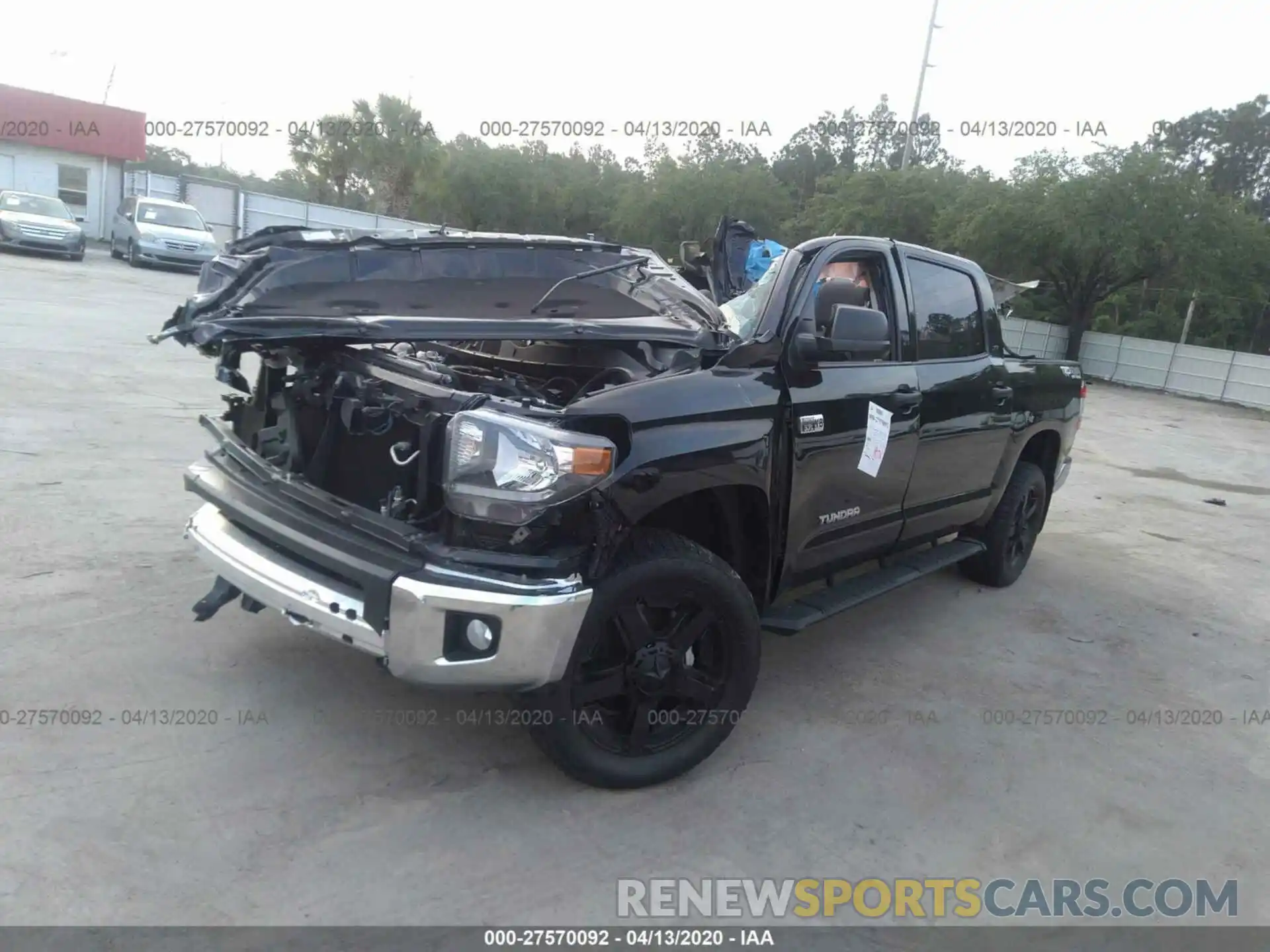 2 Photograph of a damaged car 5TFDW5F10KX841968 TOYOTA TUNDRA 2019