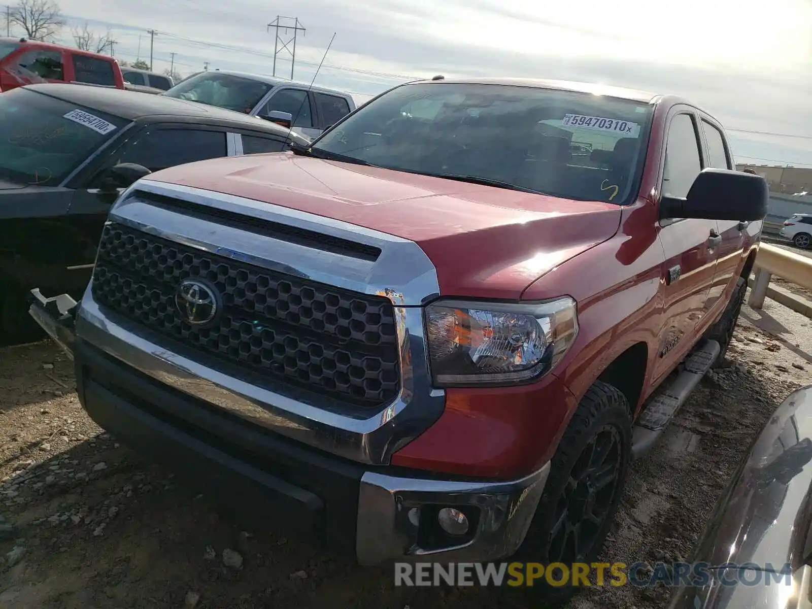 2 Photograph of a damaged car 5TFDW5F10KX842120 TOYOTA TUNDRA 2019