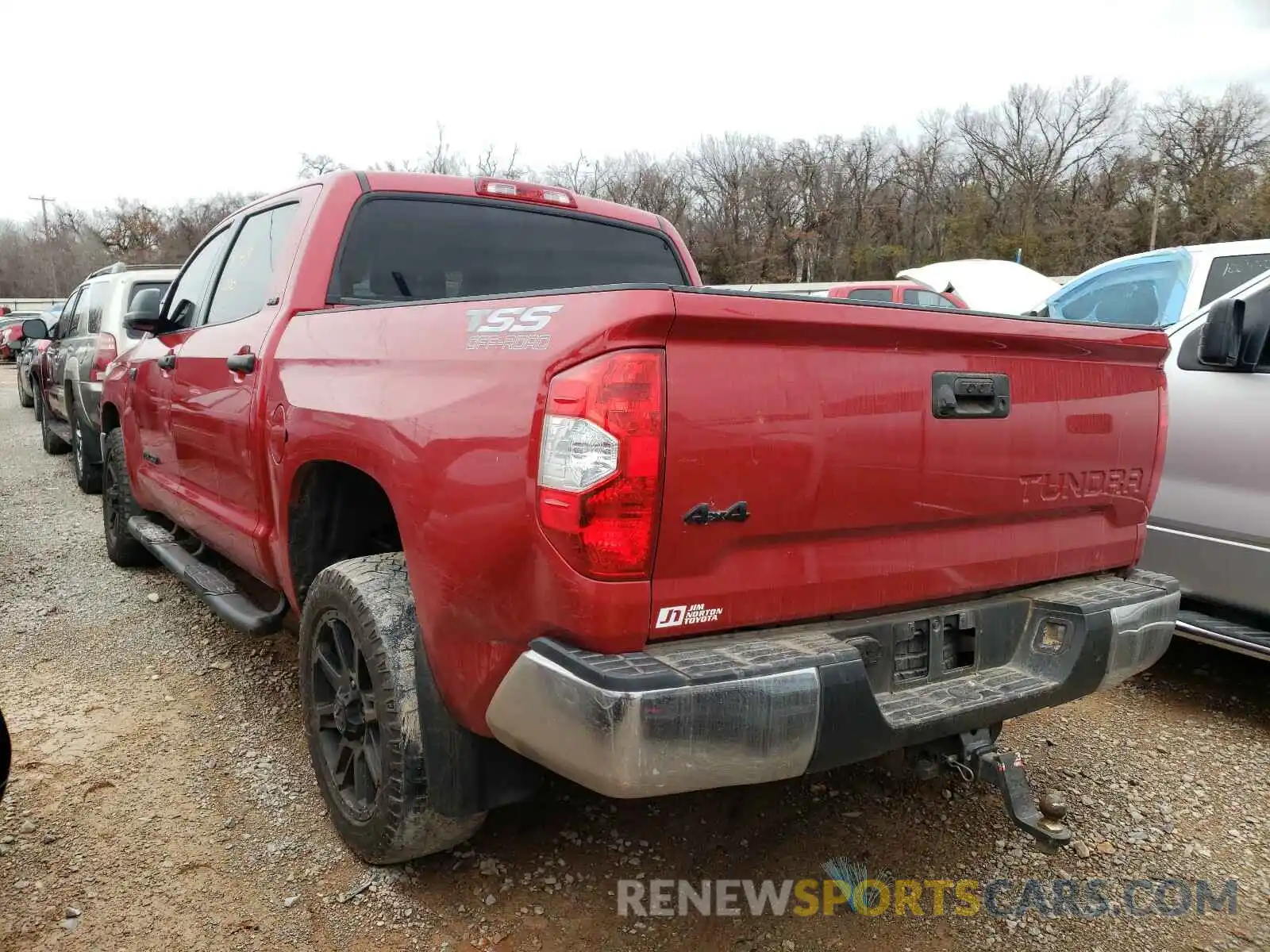 3 Photograph of a damaged car 5TFDW5F10KX842120 TOYOTA TUNDRA 2019