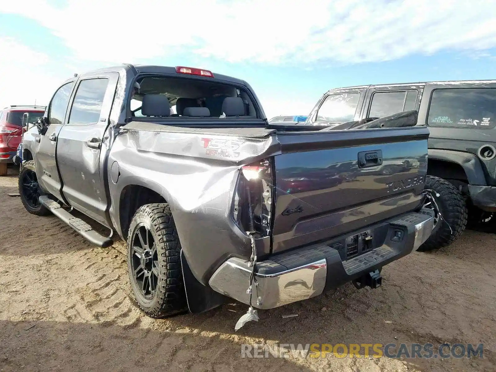 3 Photograph of a damaged car 5TFDW5F10KX848810 TOYOTA TUNDRA 2019