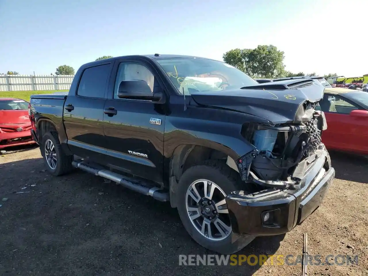 1 Photograph of a damaged car 5TFDW5F11KX788326 TOYOTA TUNDRA 2019