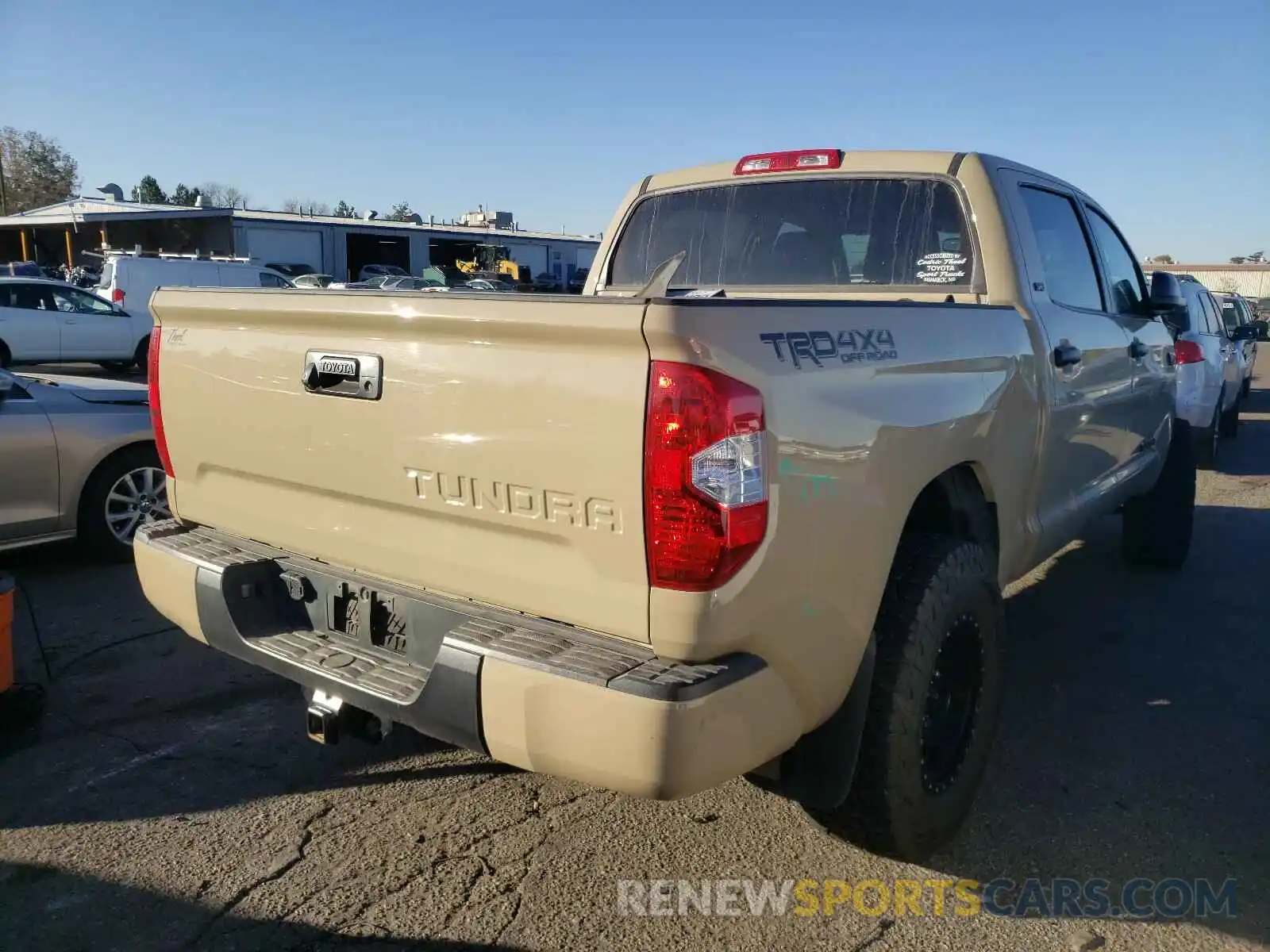 4 Photograph of a damaged car 5TFDW5F11KX800569 TOYOTA TUNDRA 2019