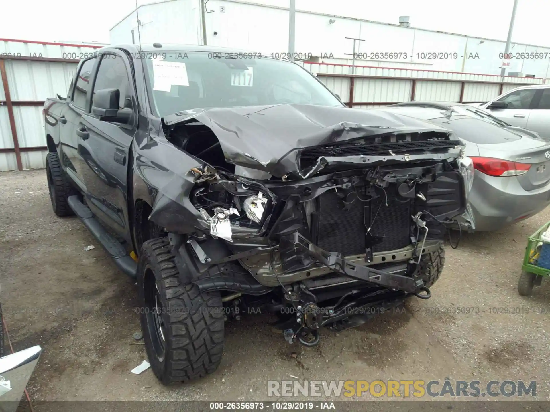 1 Photograph of a damaged car 5TFDW5F11KX861520 TOYOTA TUNDRA 2019