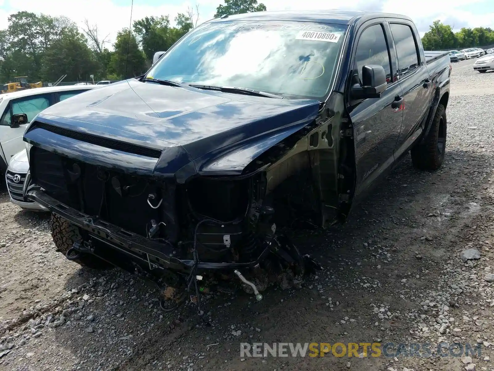 2 Photograph of a damaged car 5TFDW5F11KX863316 TOYOTA TUNDRA 2019