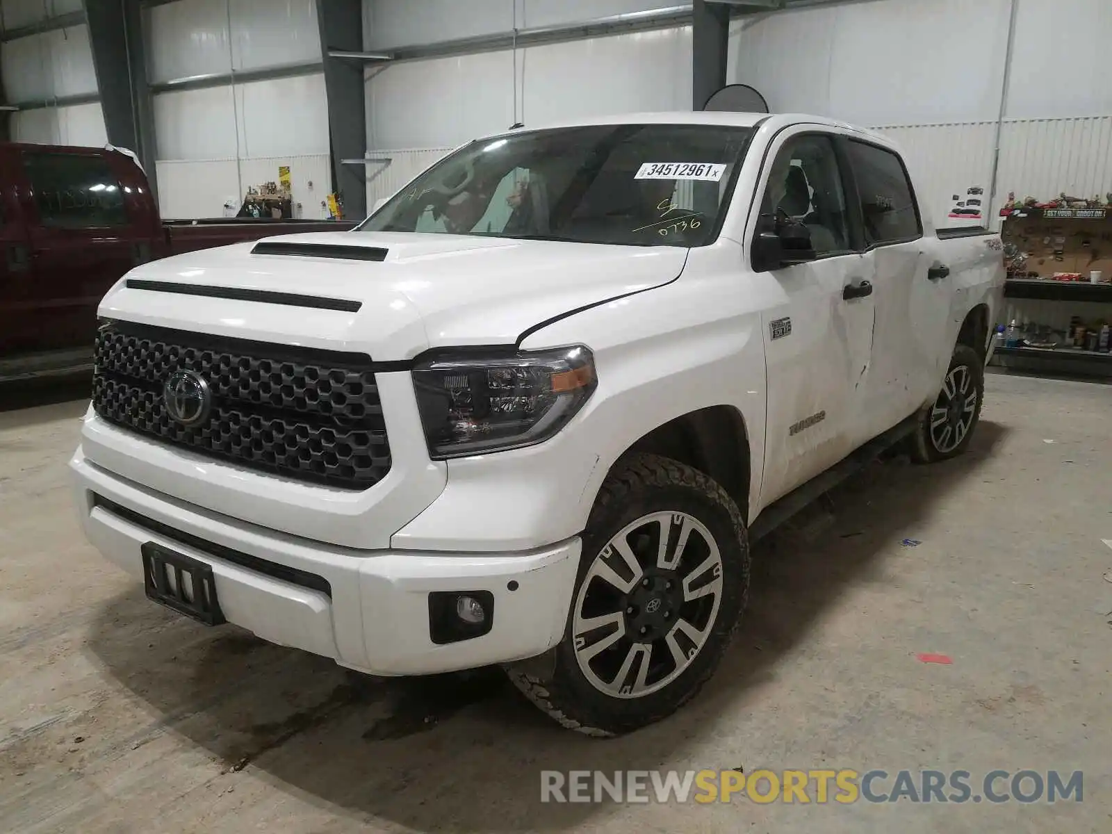 2 Photograph of a damaged car 5TFDW5F12KX780736 TOYOTA TUNDRA 2019