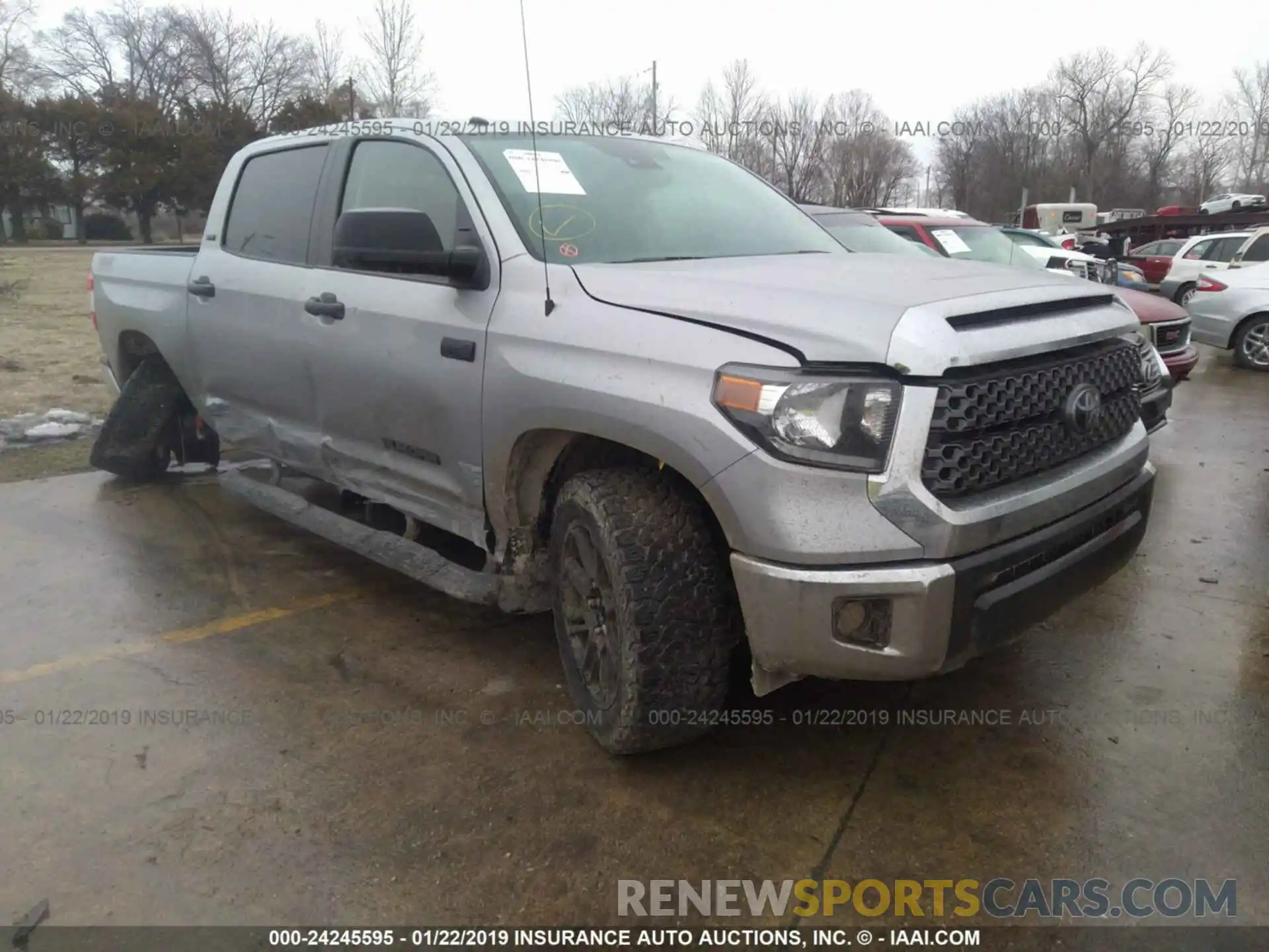 1 Photograph of a damaged car 5TFDW5F12KX785354 TOYOTA TUNDRA 2019