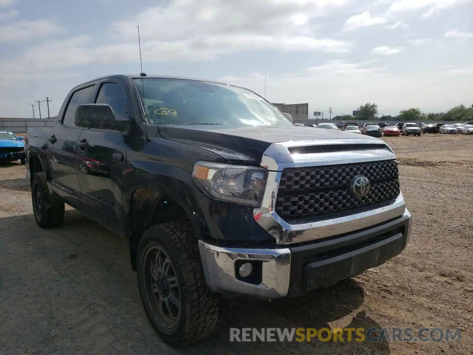 1 Photograph of a damaged car 5TFDW5F12KX801844 TOYOTA TUNDRA 2019