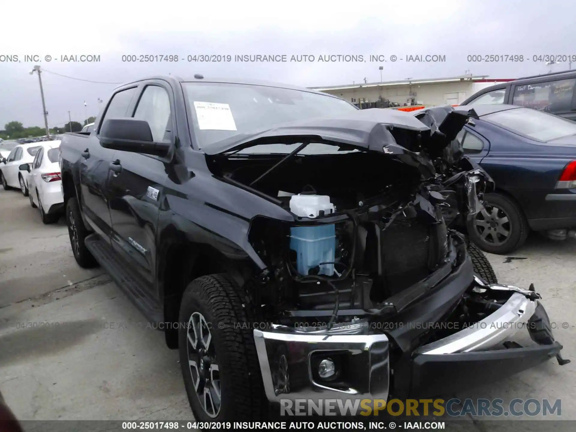 1 Photograph of a damaged car 5TFDW5F12KX830454 TOYOTA TUNDRA 2019