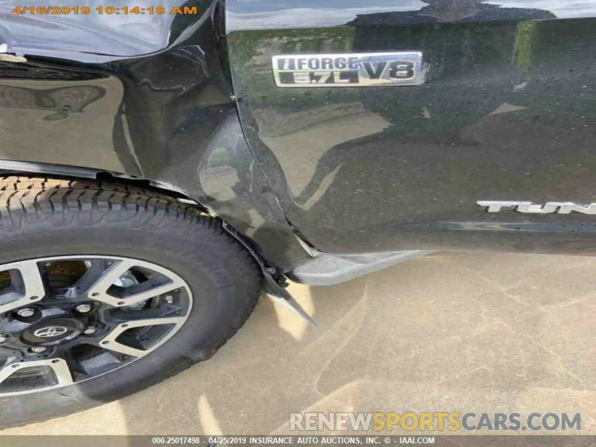 15 Photograph of a damaged car 5TFDW5F12KX830454 TOYOTA TUNDRA 2019