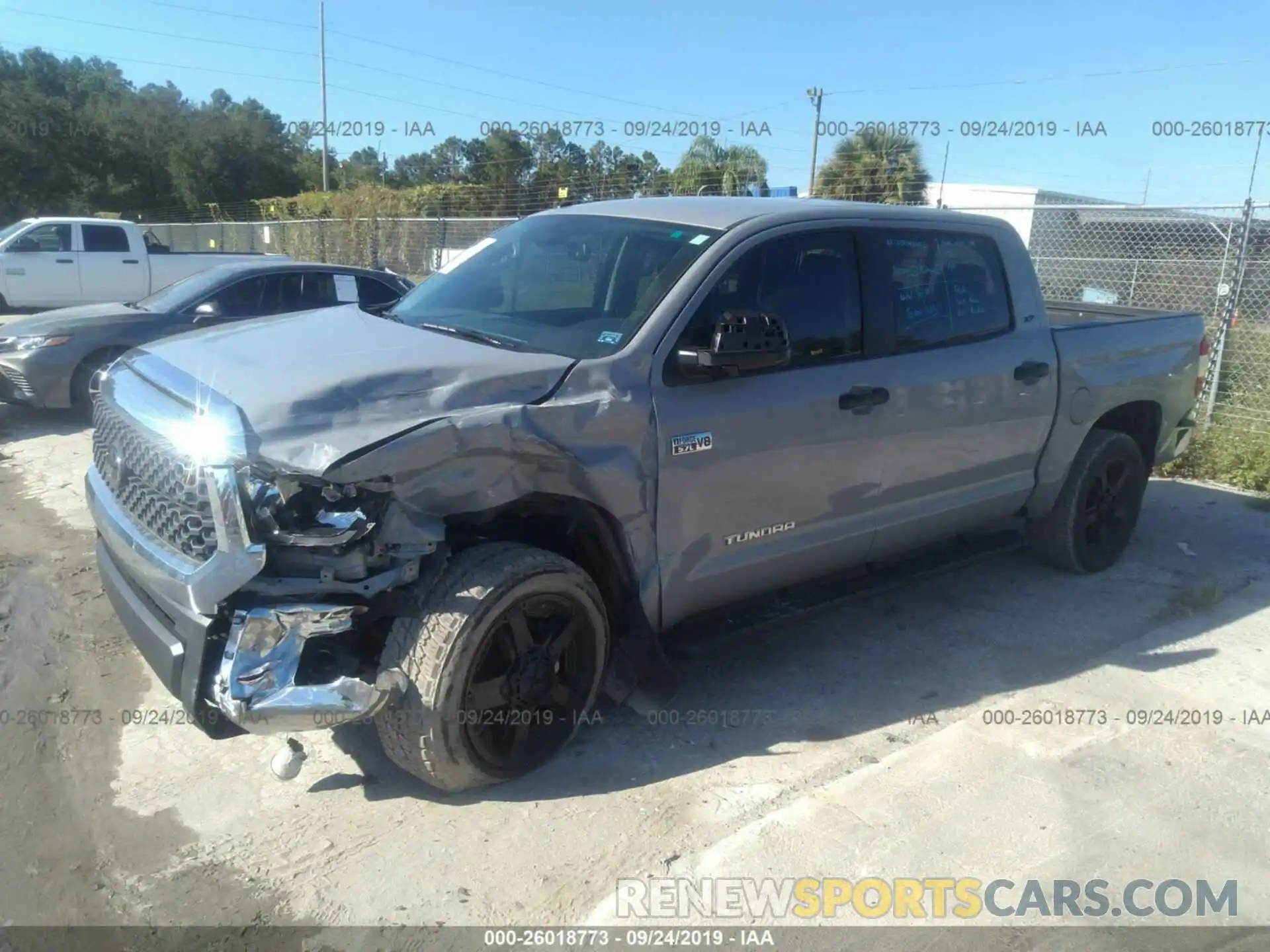 2 Photograph of a damaged car 5TFDW5F12KX831104 TOYOTA TUNDRA 2019