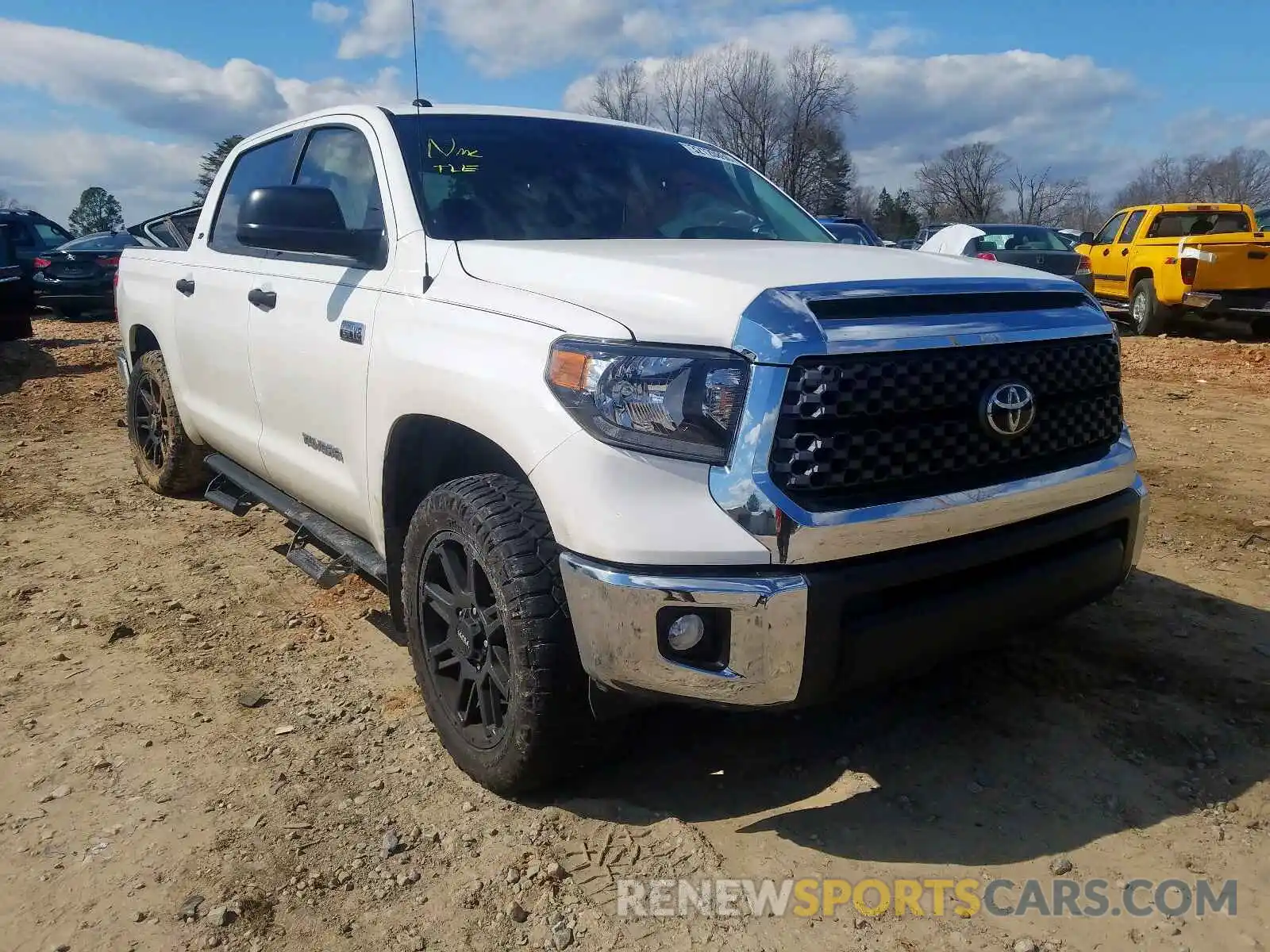 1 Photograph of a damaged car 5TFDW5F12KX832673 TOYOTA TUNDRA 2019