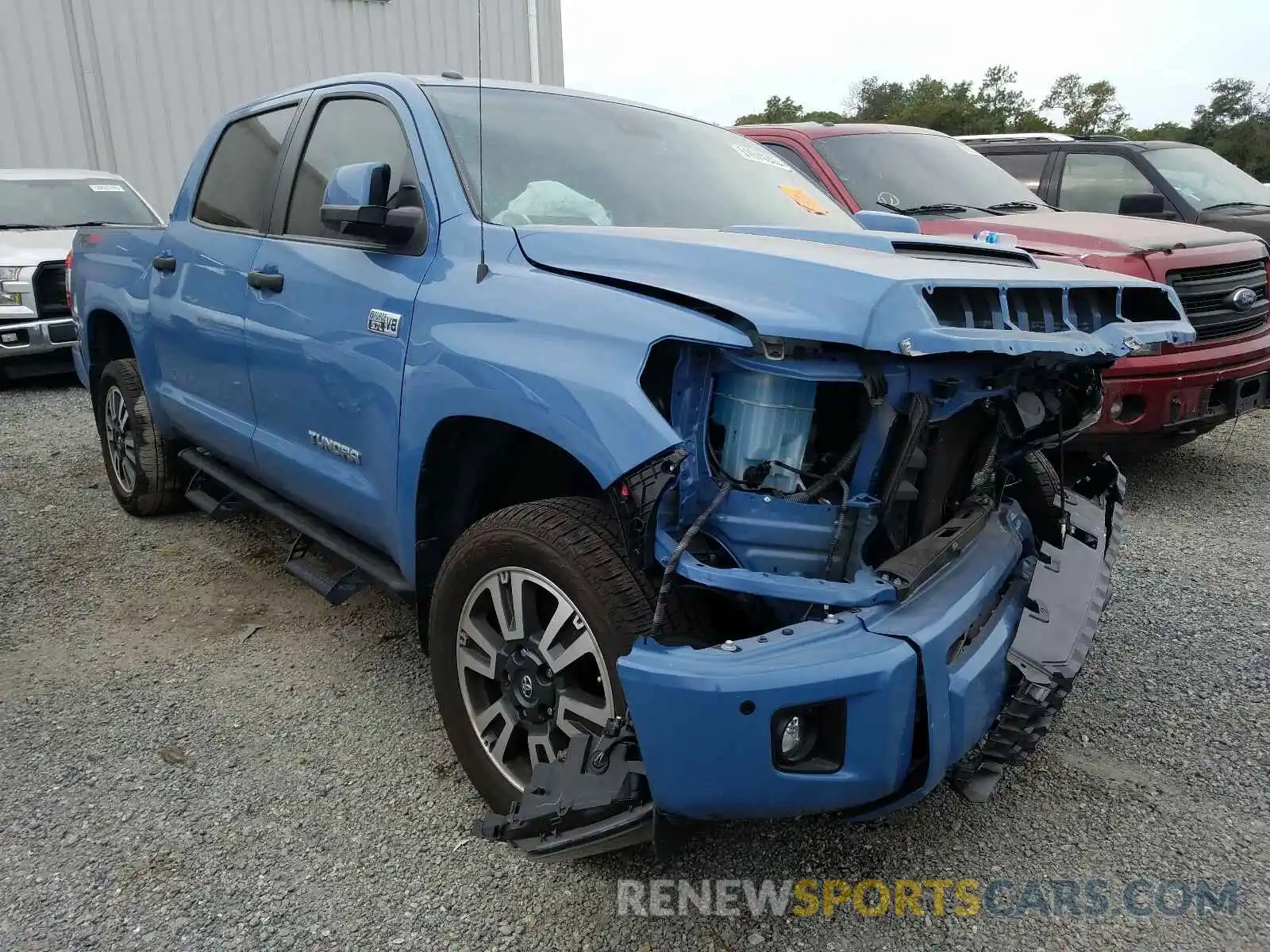 1 Photograph of a damaged car 5TFDW5F12KX837775 TOYOTA TUNDRA 2019