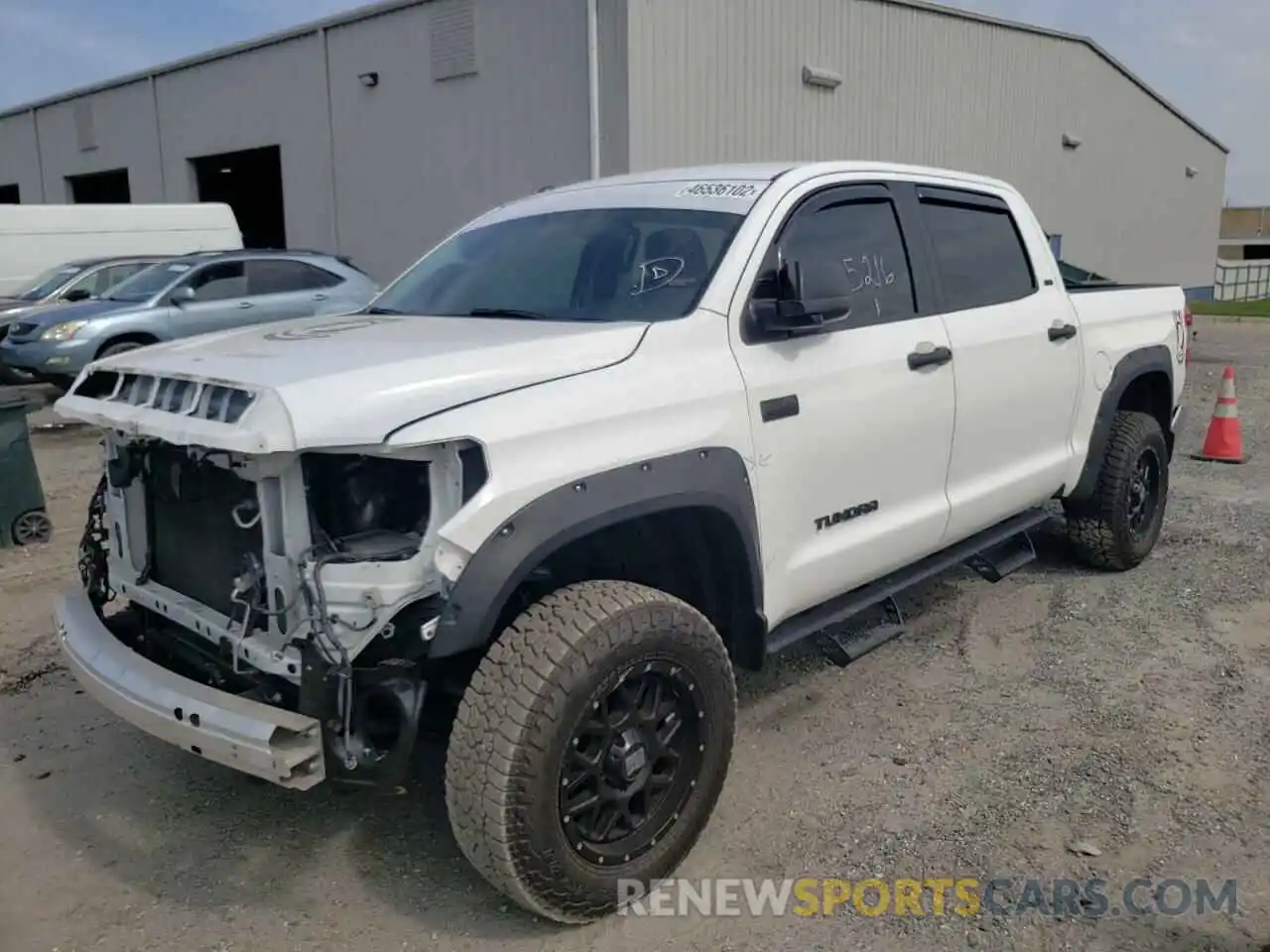 2 Photograph of a damaged car 5TFDW5F12KX842961 TOYOTA TUNDRA 2019