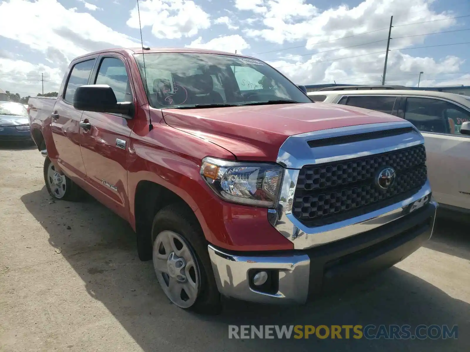 1 Photograph of a damaged car 5TFDW5F13KX844699 TOYOTA TUNDRA 2019