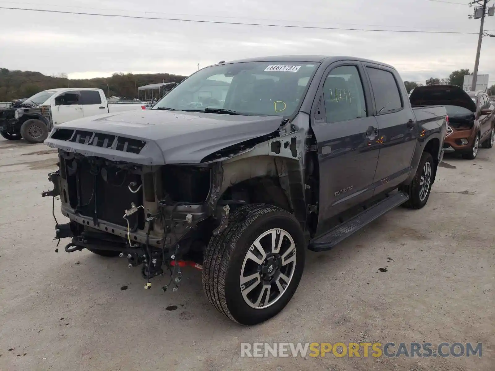 2 Photograph of a damaged car 5TFDW5F13KX844850 TOYOTA TUNDRA 2019