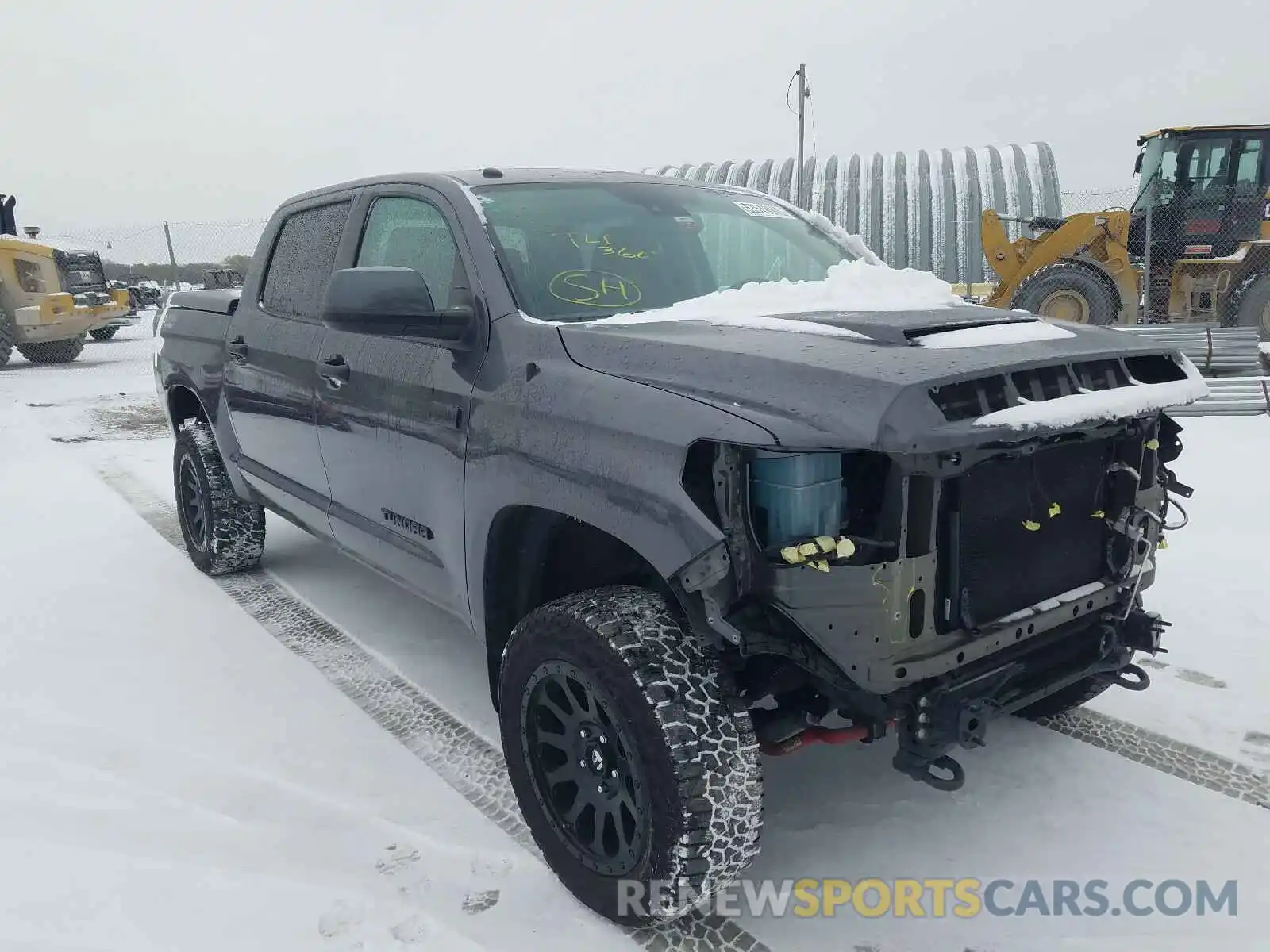 1 Photograph of a damaged car 5TFDW5F13KX848736 TOYOTA TUNDRA 2019