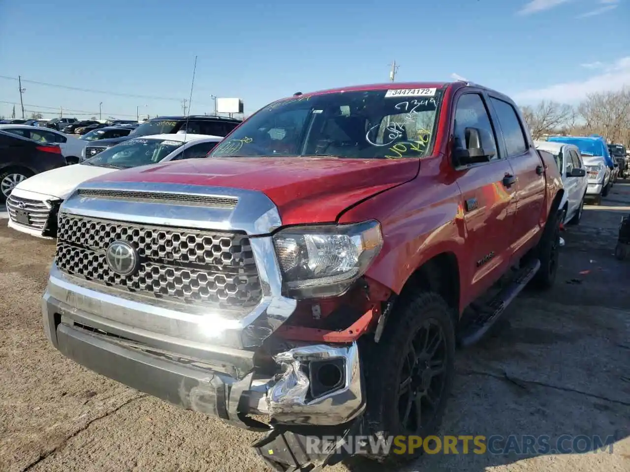 2 Фотография поврежденного автомобиля 5TFDW5F13KX867349 TOYOTA TUNDRA 2019