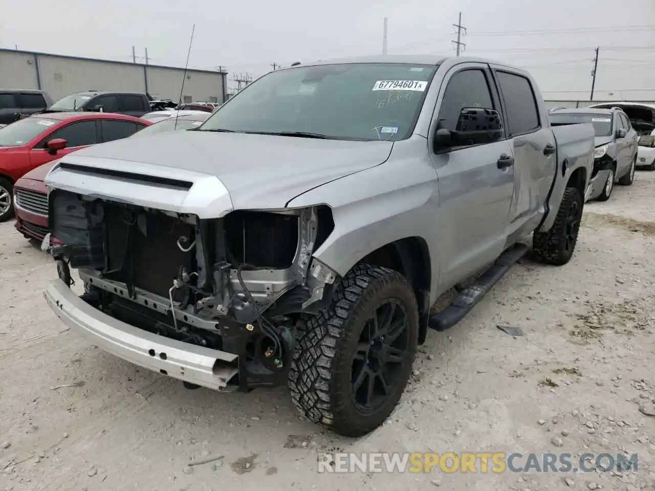 2 Photograph of a damaged car 5TFDW5F14KX856148 TOYOTA TUNDRA 2019